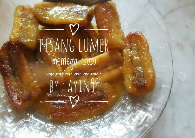 gambar untuk resep makanan Pisang lumer mentega susu ????