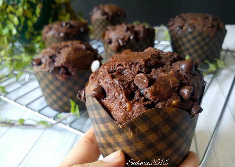 gambar untuk cara membuat Banana Chocochips Muffin