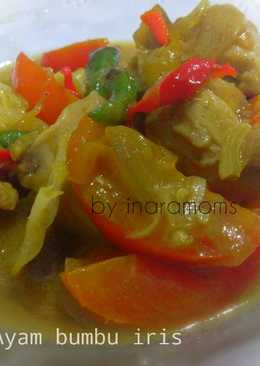 Oseng ayam bumbu iris