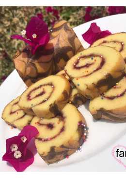 Bolu Gulung Irit Telur aka Roll Cake