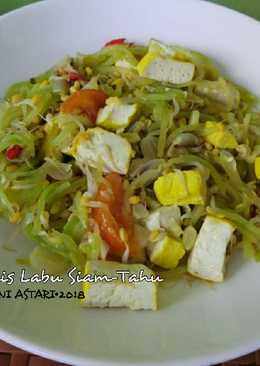 Tumis labu siam-tahu #bikinramadhanberkesan