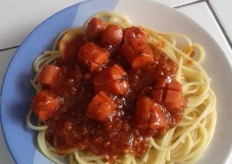 gambar untuk resep spageti la fonte sosis