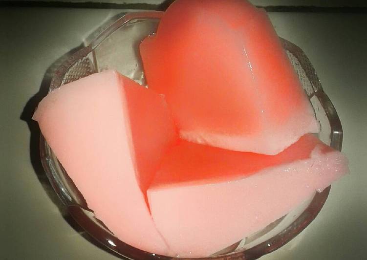 resep Agar-agar Swallow Merah + Santan