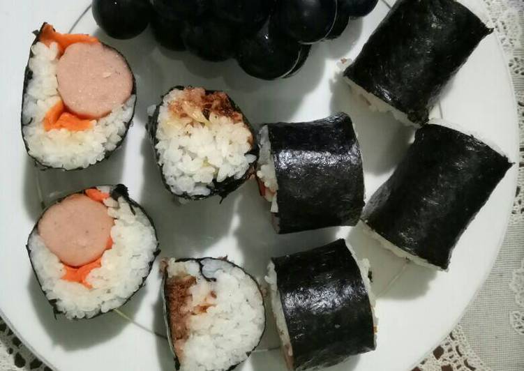 bahan dan cara membuat Sushi Sushi- an