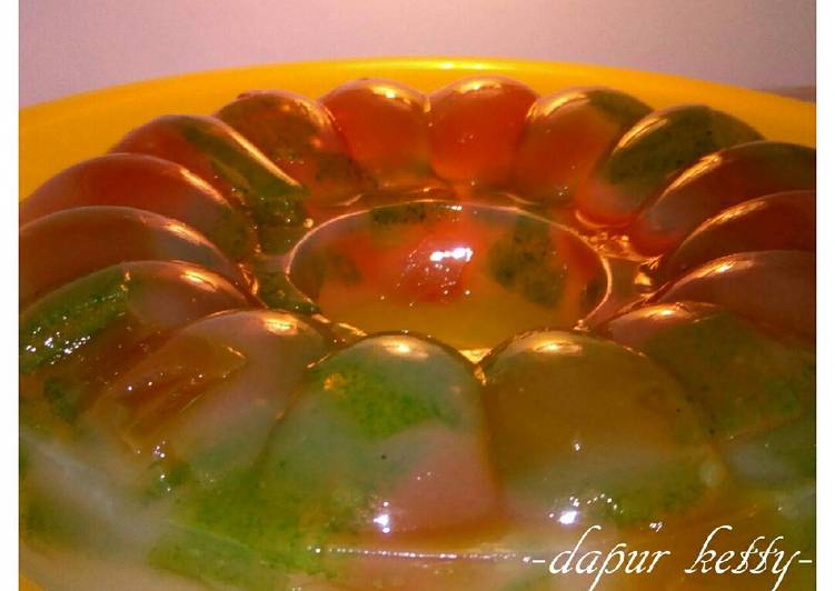 resep masakan Agar-Agar Warna-Warni