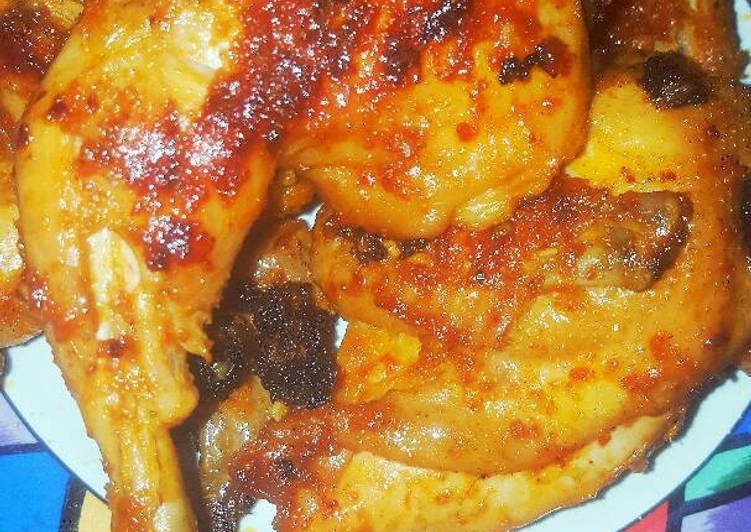 Resep Ayam Bakar Bumbu Rujak - Tya Trivi