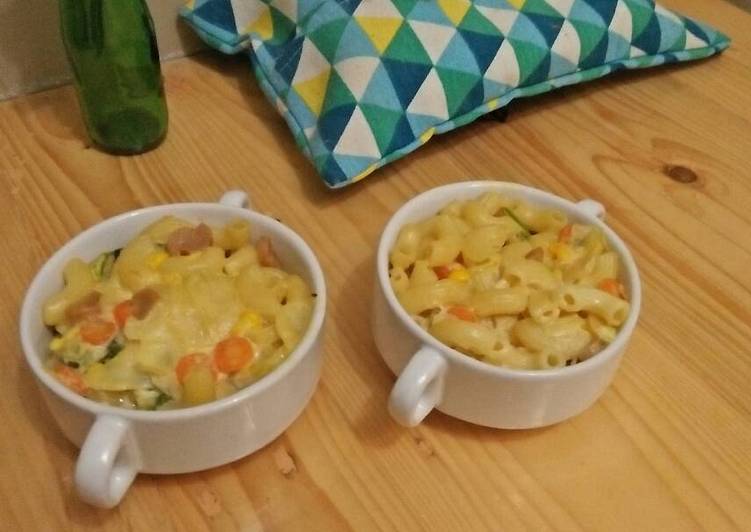 resep masakan Macaroni panggang isi sayuran