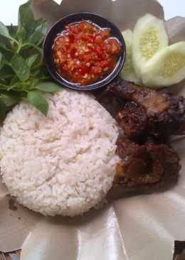 Entog goreng+sambel korek