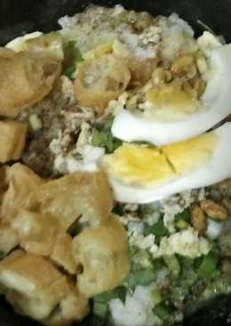 Bubur ayam bandung magic com ala bunda duo prinsa