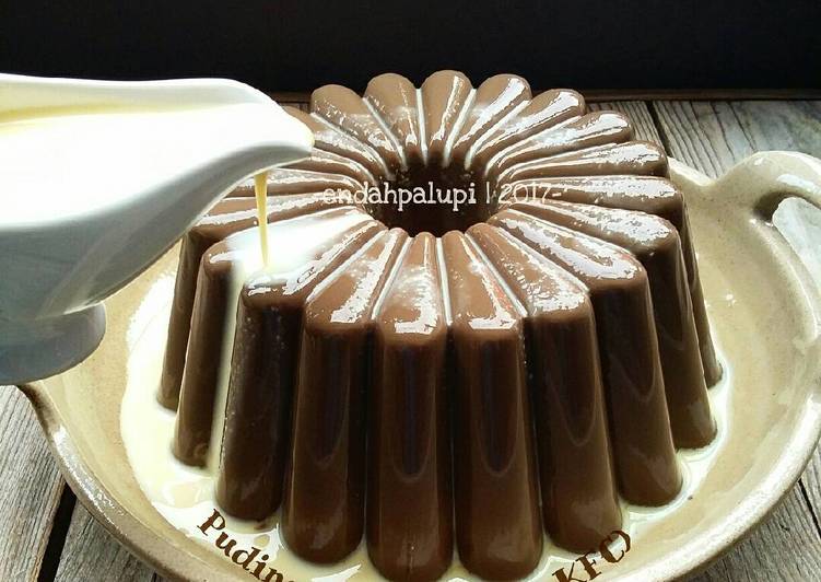 resep Puding Coklat Vla (ala KFC)