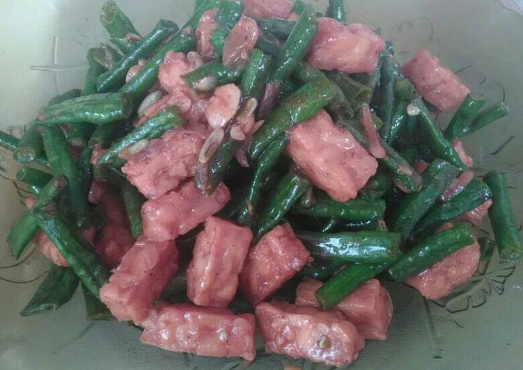 cara membuat Tumis Tempe Kacang Panjang