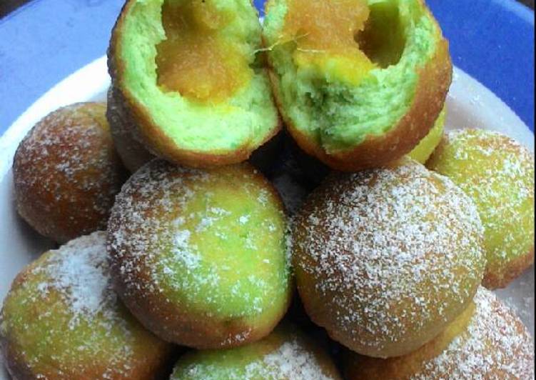 gambar untuk resep Roti Goreng Pandan Mini Isi Nanas