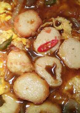Telur kecap + bakso