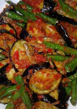 Teri Terong Kacang panjang balado