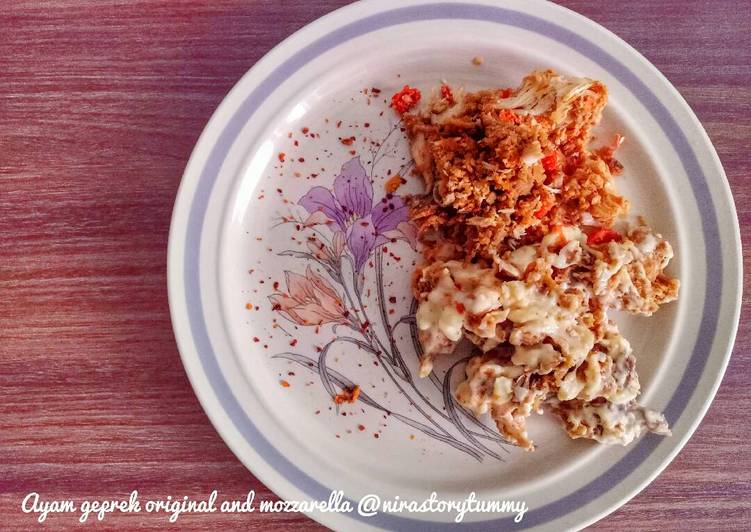 Resep Ayam geprek original and mozzarella - Nirastorytummy