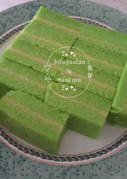 Bolu kukus pandan layer keju