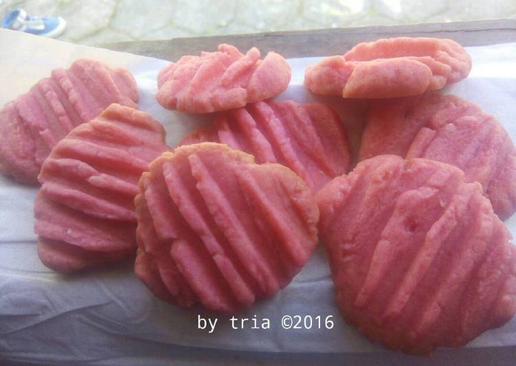 resep Stroberi cookies nutrijell