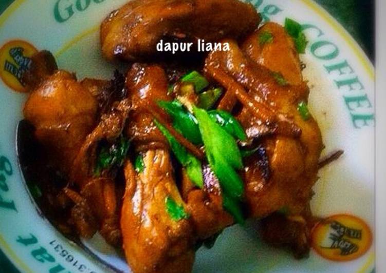 Ayam Kecap Tanpa Minyak Diet Rendah Lemak