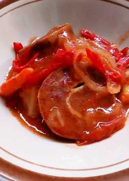 Rolade sapi saus asam manis