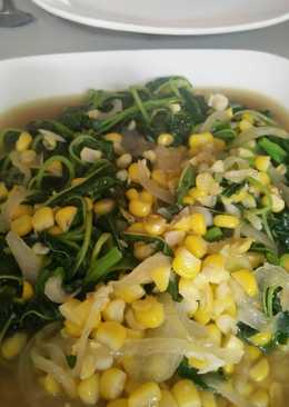 Tumis bayam jagung