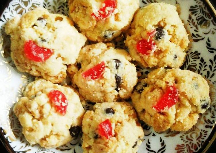 gambar untuk cara membuat Red Pearl Cookies