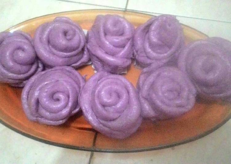 gambar untuk resep makanan Pao mawar ubi ungu