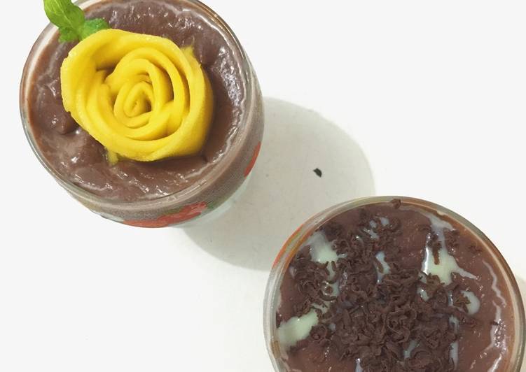 gambar untuk cara membuat Silky pudding chocolate