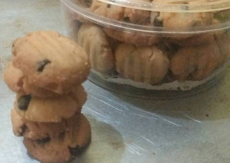 bahan dan cara membuat Chocochip cookies