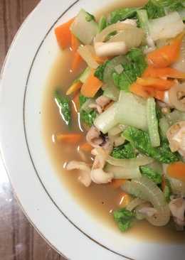 Tumis Cumi Sayur Saus Tiram