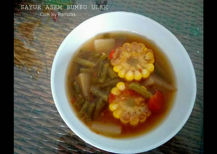 gambar untuk cara membuat Sayur Asem Bumbu Ulek