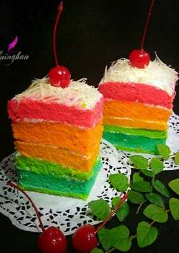 Rainbow Cake Kukus ny. Liem