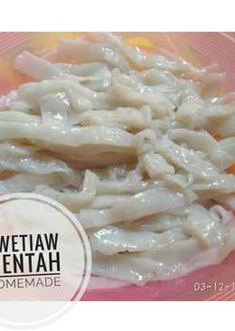 Kwetiaw mentah homemade