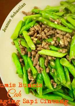 Tumis Buncis Cah Daging Sapi Cincang #kitaberbagi