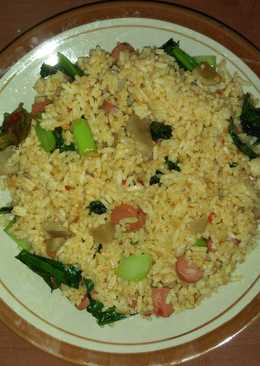 Nasi goreng campur bumbu ulek