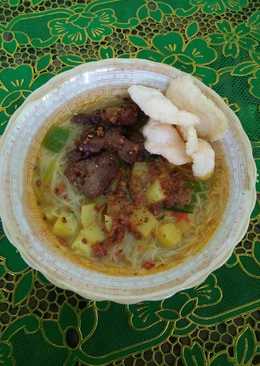 Bihun soto empal daging