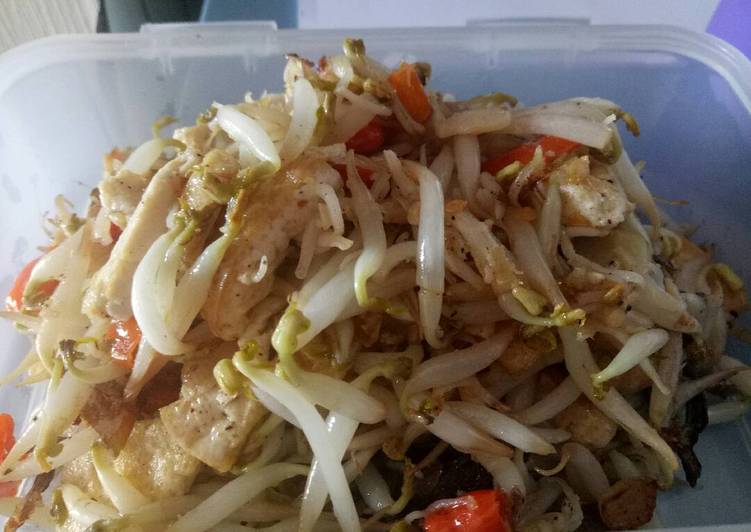 resep masakan Tumis toge tahu pedas