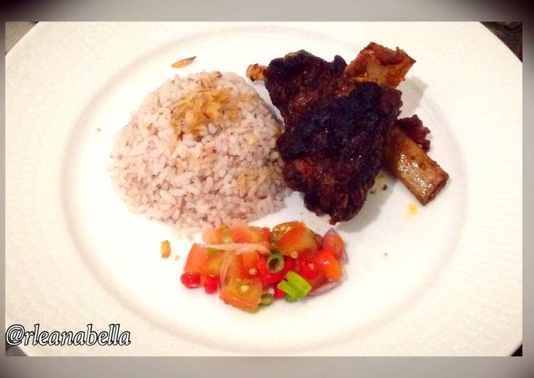 cara membuat Iga Bakar Manis sambal dabu #kitaberbagi