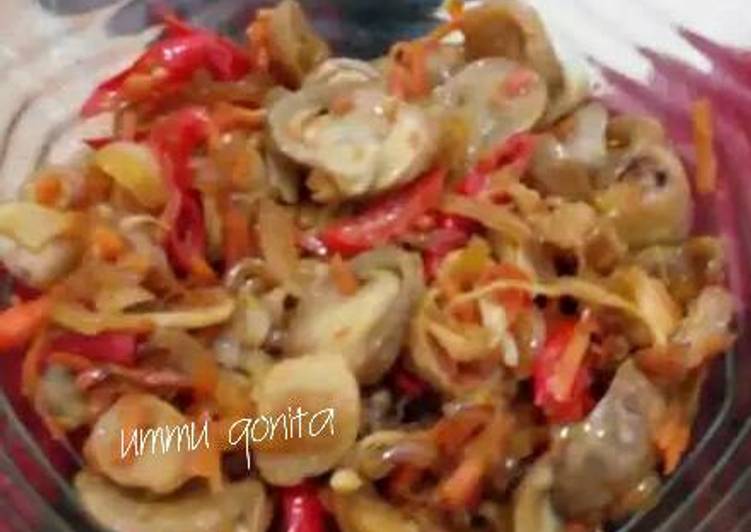 resep makanan Tumis jamur kancing simple