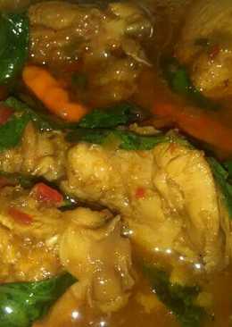 Woku ayam bumbu seadanya