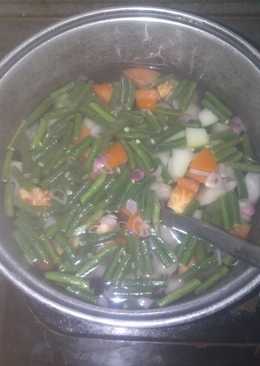 Sayur bening kacang panjang labu siam