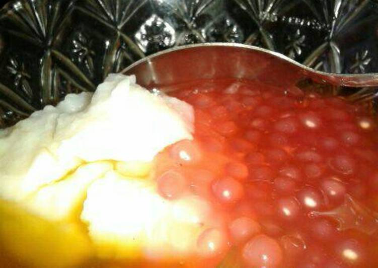 gambar untuk resep makanan Jenang sumsum mutiara merah putih manis