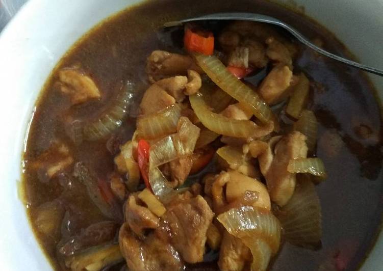 cara membuat Ayam filet saus tiram pedas