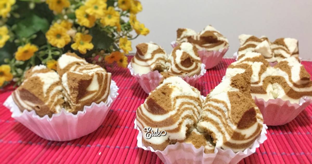 Resep Bolu Kukus Zebra (anti gagal)