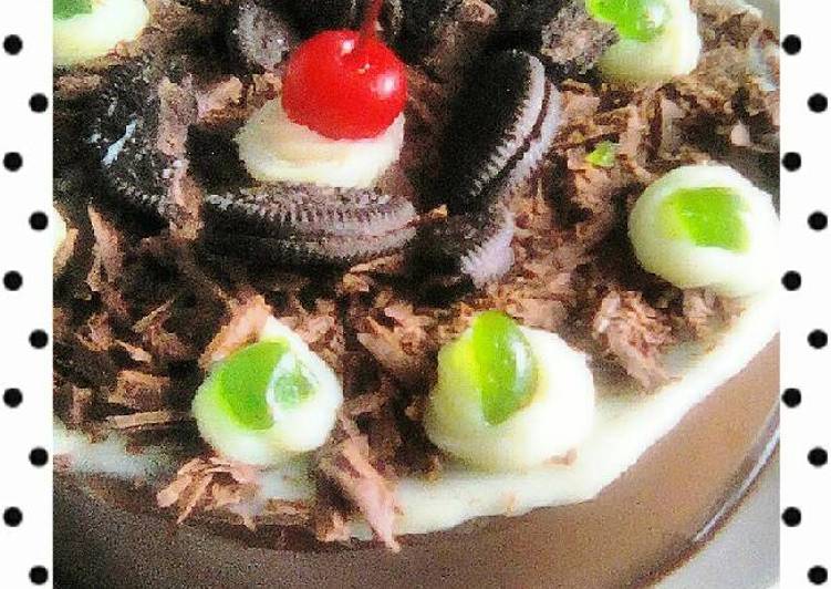 resep Mocca blackforest puding