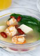 Chinese Shrimp and Tofu Soup / Sup Udang dan Tahu #MenuSehatAnak