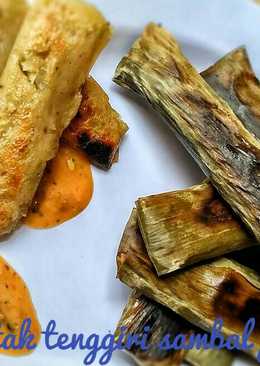 Otak-otak Tenggiri sambal pecal #PR_MasakanBungkusDaun