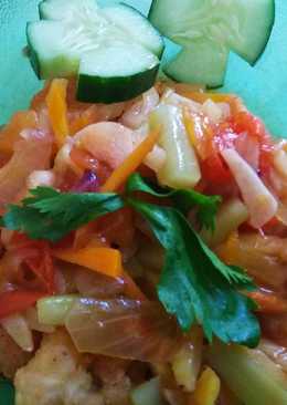 65) Ayam Saus Asam Manis