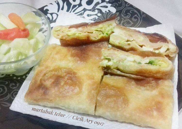 resep lengkap untuk Martabak telur sederhana