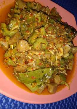 Sambal tumis pare teri baso / bakso