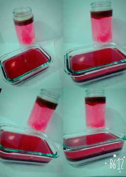 puding lapis jambu coklat